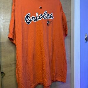 Majestic Cooperstown Collection Orange Tee